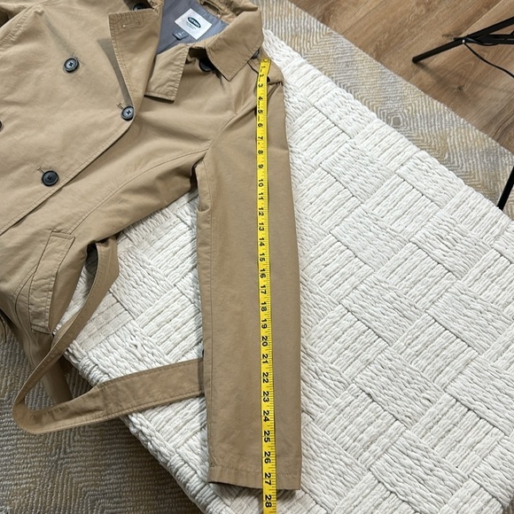 Khaki cotton nylon blend trench coat SZ ST - Picture 8 of 8